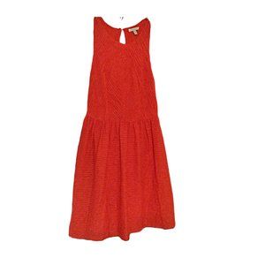 Anthropologie Bordeaux Textured Red Dress Women’s Size SP